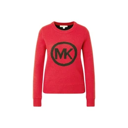Sweater - MK METALLIC SWEATER red