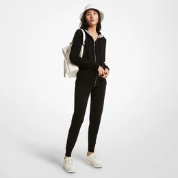 Sweatshirt - UNISEX ZIP HOODIE black