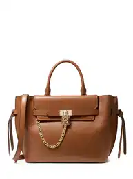 Handbag - LG BELTED SATCHEL brown