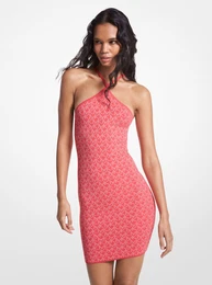 Dress - MK DOT HALTER DRESS pink