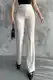 80272 Dewbery High Waist Slim Fit Wide Leg Pants-CREAM
