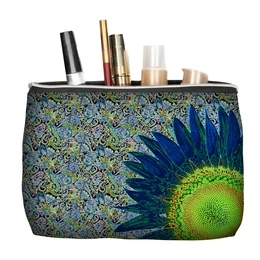 Unisex's Cosmetic Bag Solo Blue Flower