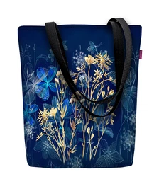 Unisex's Canvas Bag Sunny Midnight Navy Blue