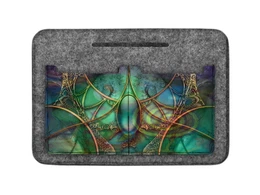 Unisex's Felt Bag Organiser Szmaragd