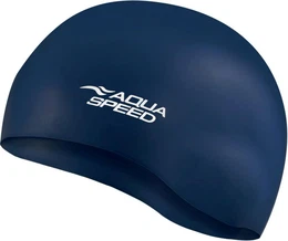 Unisex's Swimming Cap Mono Navy Blue