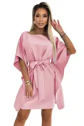 Women's dress with waist tie
