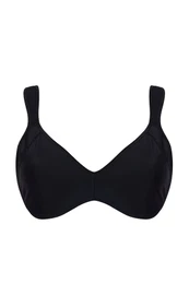 Curve Black Women's Comfortable Ultra Comfortable Underwire Large Size Bra