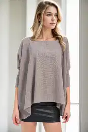 81734 Knitwear Womens Poncho-VISION