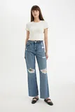 Pink Culotte Traperice Bootcut/Trapezice image