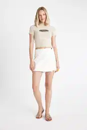 Regular Fit Normal Waist Gabardine Shorts