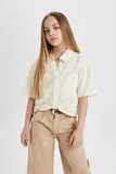 Short sleeves Lanene Bluze za dame image