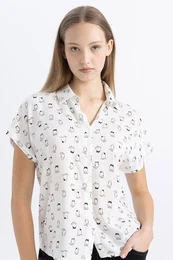 Cool Patterned Short Sleeve Shirt