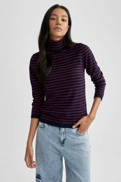 Regular Fit Turtleneck Basic Knitwear Sweater