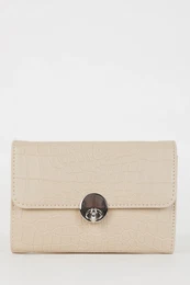 Women's Crocodile Patterned Faux Leather Wallet