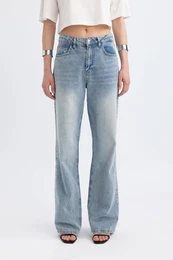90'S Wide Leg High Waist Wide Leg Long Jeans
