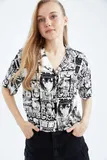 Short sleeves Bluze s Potiskom za dame image
