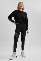 Fit Black High Waist Sports Tights