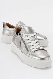 ALLIE Platinum Genuine Leather Women's Sneakers