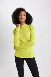 Fit Standard Fit Collar Printed Long Sleeve T-Shirt