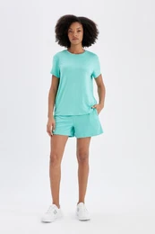 Fit Oversize Wide Cut Short Leg Shorts