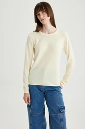 Regular Fit Crew Neck Basic Knitwear Sweater