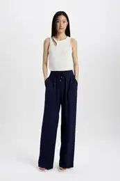 Florida Pocket High Waist Wide Leg Belmando Basic Pants