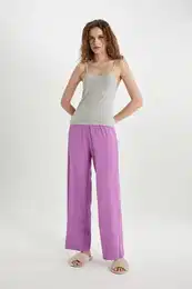 Fall In Love Regular Fit Rib Casual Pajama Bottoms