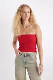 Rdeča Bandeau nedrčki za dame image
