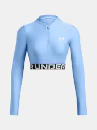 Women's T-shirt HeatGear Rib 1/4 Zip LS - Women