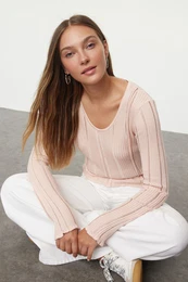 Powder Premium Quality Knit Detailed Knitwear Sweater