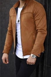 24285 Suede Mens Jacket-TABA