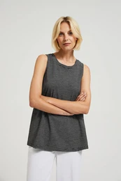 Women's striped top - black/white