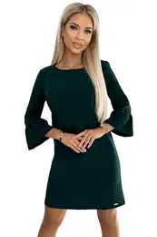 Women's dress with lace on the sleeves