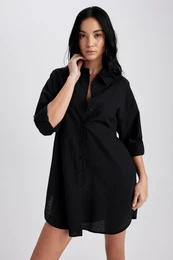 Fall In Love Regular Fit Cotton Beach Shirt