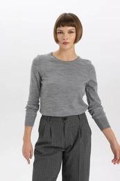 Regular Fit Crew Neck Basic Knitwear Sweater