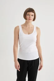 Fall In Love Regular Fit Cotton Basic Plain White Undershirt