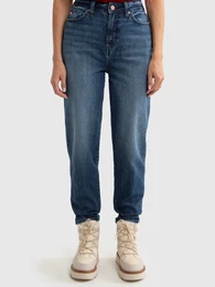 Woman's Mom Jeans Trousers Denim 190095 515