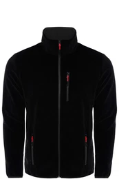 24601 5 Pocket Outdoor Full Zipper Fleece Jacket-BLACK