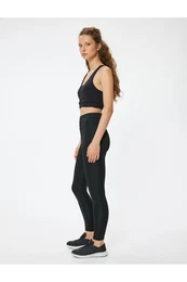 Sports Tights High Waist Slim Fit Interlock