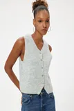 Henley izrez Topi za dame image