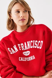 Women's Triple Thread Raised San Francisco Printed Sweatshirt MBHS006