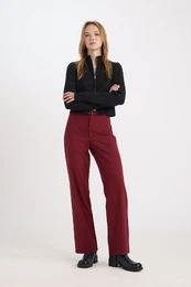 Pants Wide Leg Wide Leg High Waist Basic Plain Standard Length