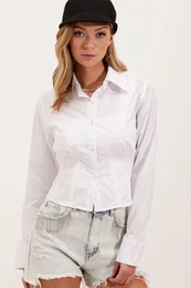 20231 Slim Fit Poplin Shirt - White