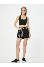 U-Neck Slim Fit Covered Sports Bra