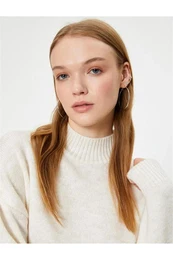 5wal90036ht 010 Ecru Young Girl Sweatshir