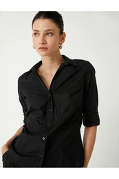 Slim Fit Shirt Long Sleeve Classic Collar Cotton