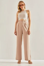 Women's High Waist Wide Leg Trousers 3957
