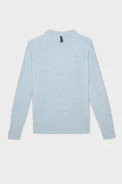 Regular Fit Crew Neck Hair Knitted Sweater