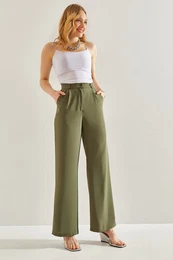 Women's High Waist Wide Leg Trousers 3957