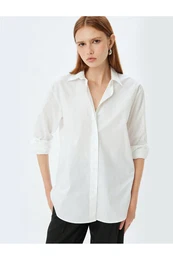 Oversize Shirt Long Sleeve Cotton